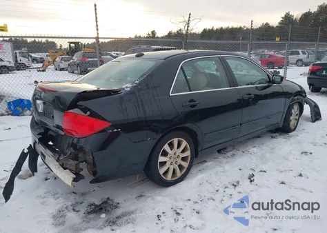 2007 Honda Accord 3.0 Ex из США, поврежденный, VIN 1HGCM66587A031350